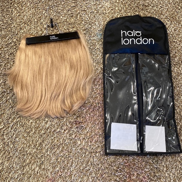 halo london | Hair | Halo London 2 Premium Halo Dark Ash Blonde 7 With ...